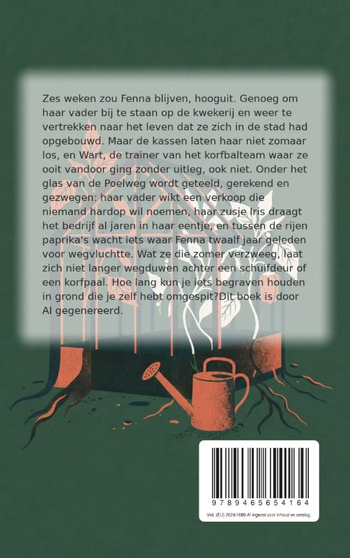 Achterkant van Onder glas