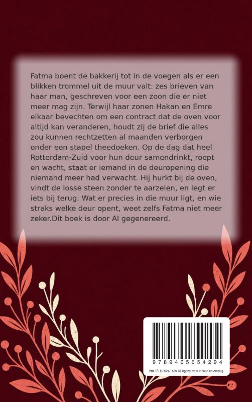 Achterkant van Het koekblik
