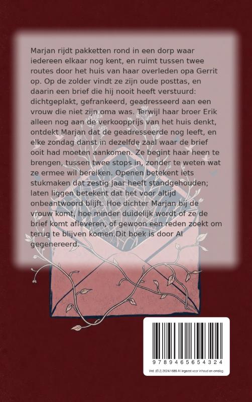 Achterkant van Envelop