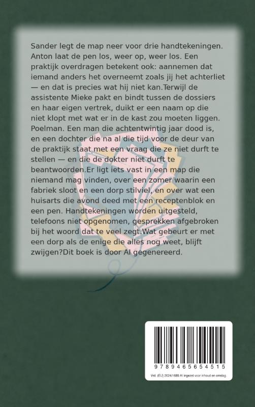 Achterkant van Niet afgetekend