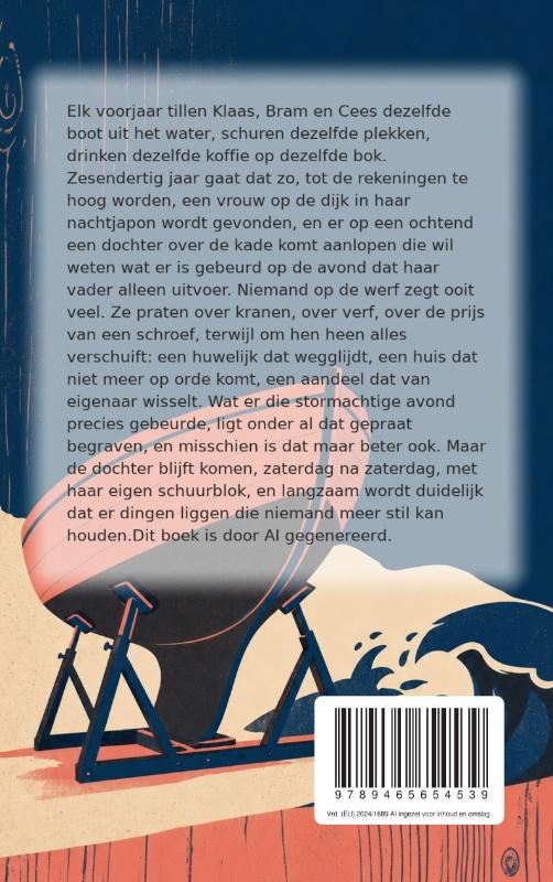 Achterkant van Te water