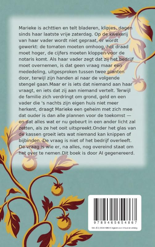Achterkant van Onder glas