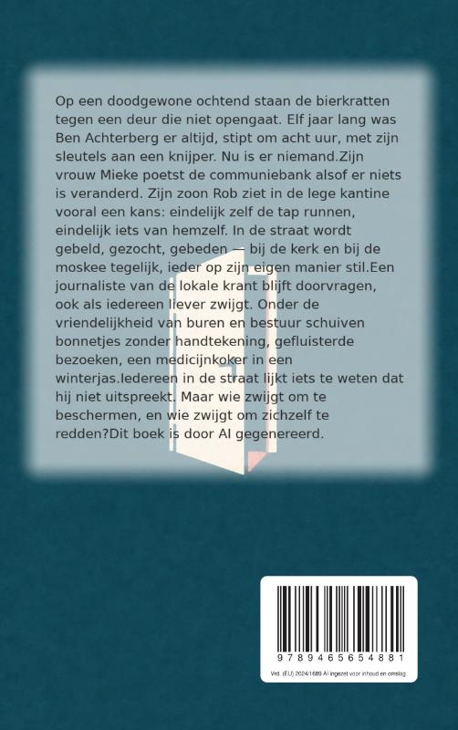 Achterkant van Na sluiting