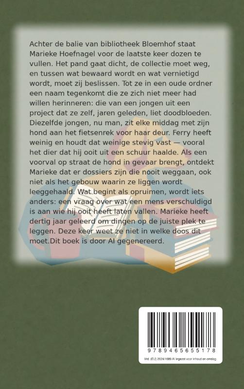 Achterkant van Bewaren