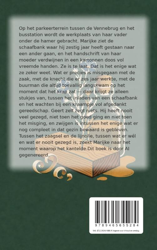Achterkant van Lijnolie