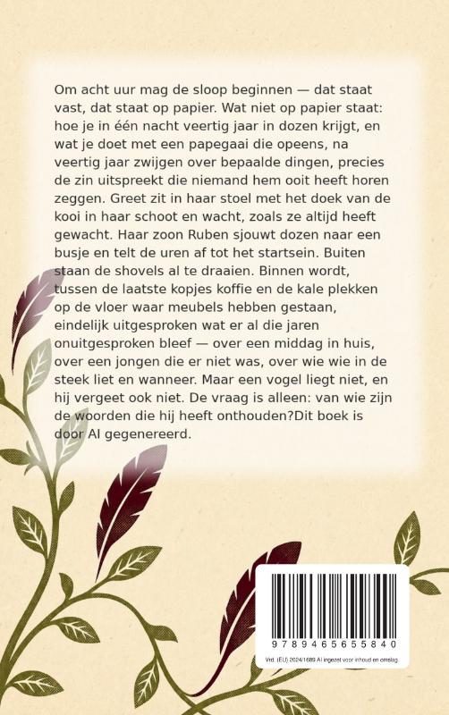 Achterkant van Koos