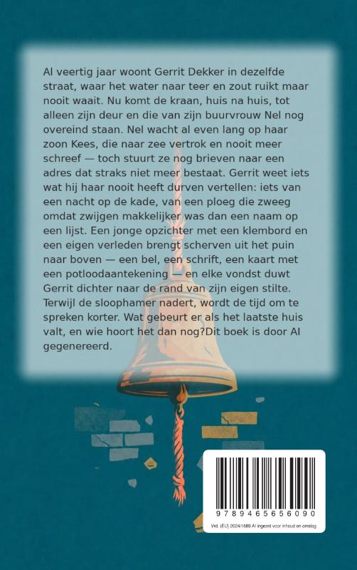 Achterkant van De lege straat