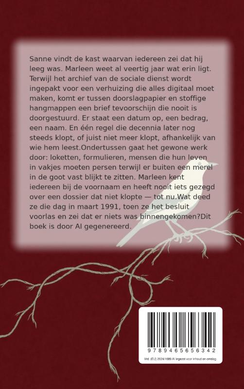 Achterkant van Geen bijzonderheden
