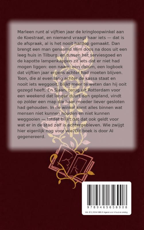 Achterkant van Niet te koop