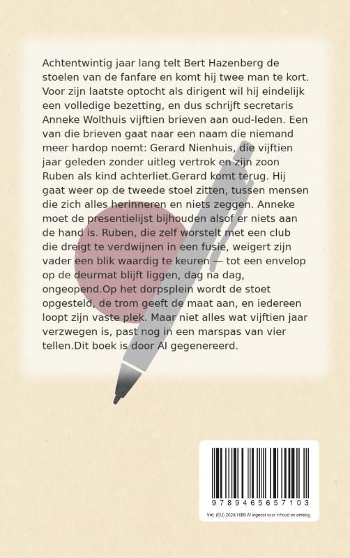 Achterkant van Presentielijst