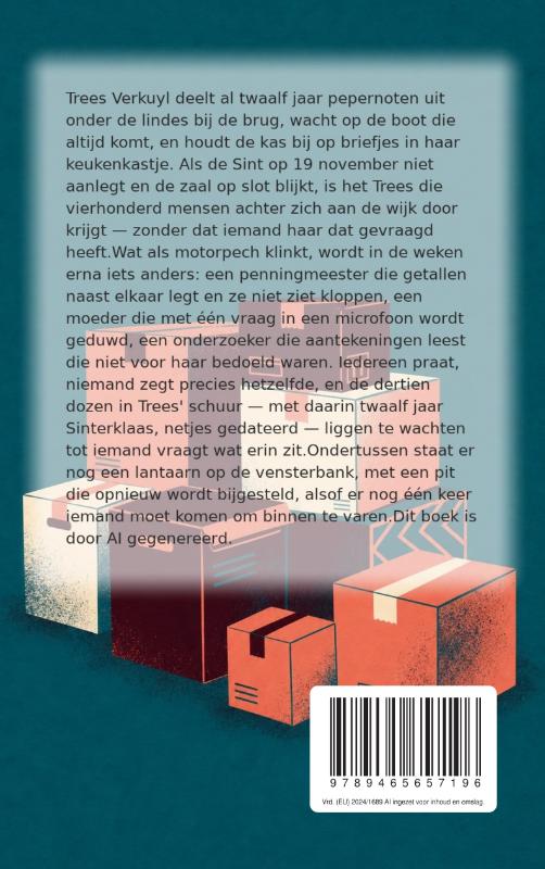Achterkant van Dertien dozen