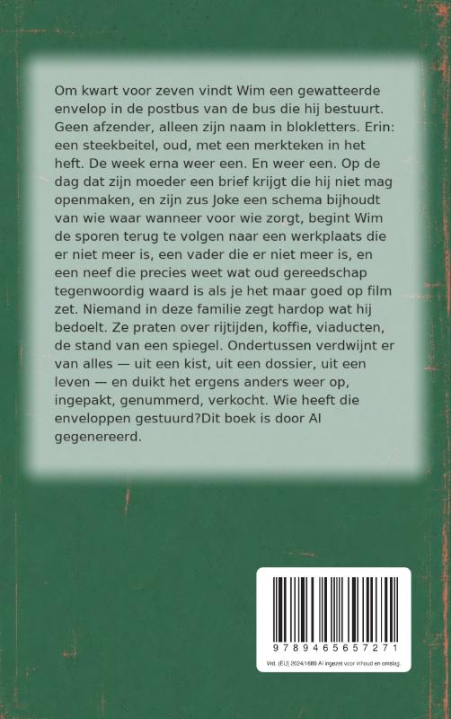 Achterkant van De rittenmap