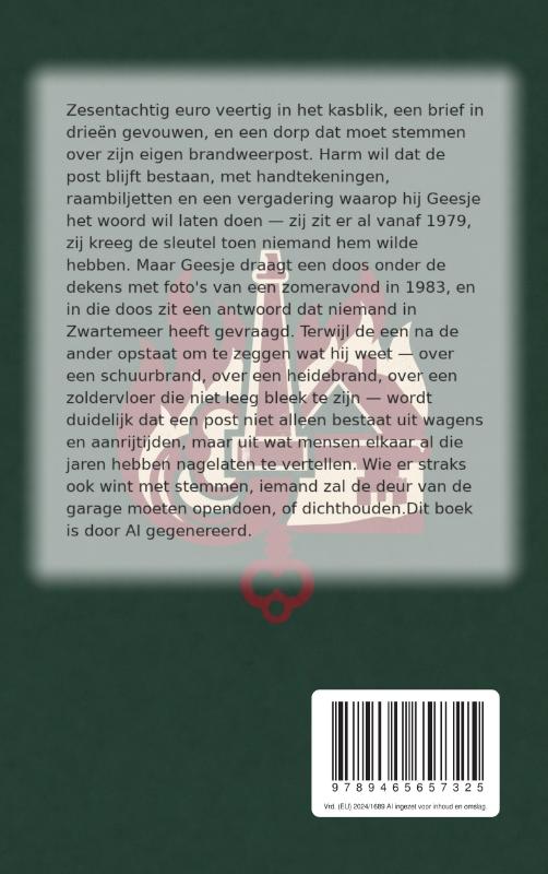 Achterkant van Post Zwartemeer