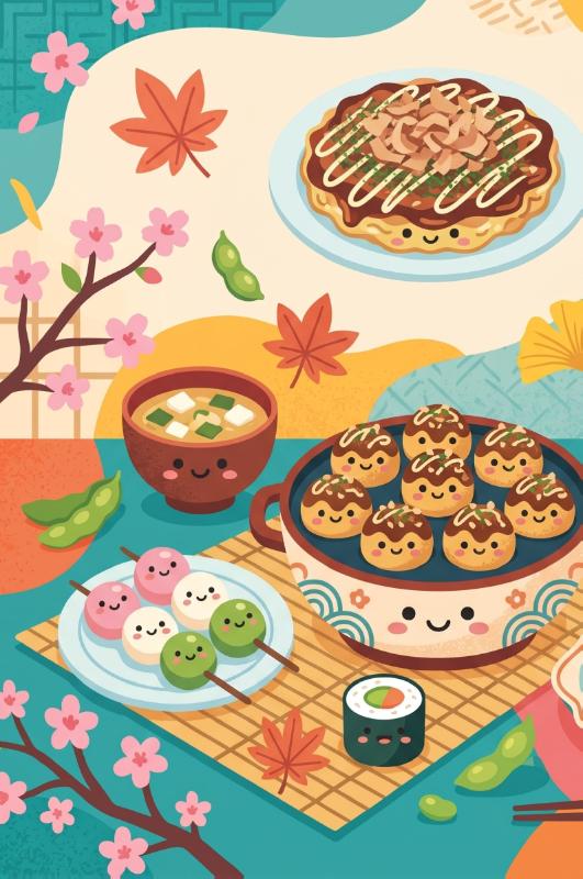 Achterkant van Sushi en Japanse gerechten