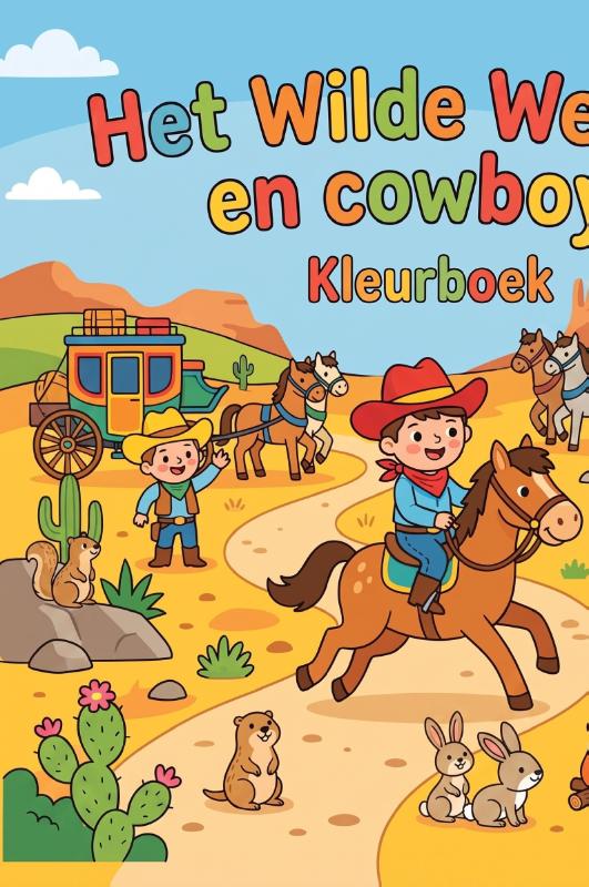 Achterkant van Het Wilde Westen en cowboys
