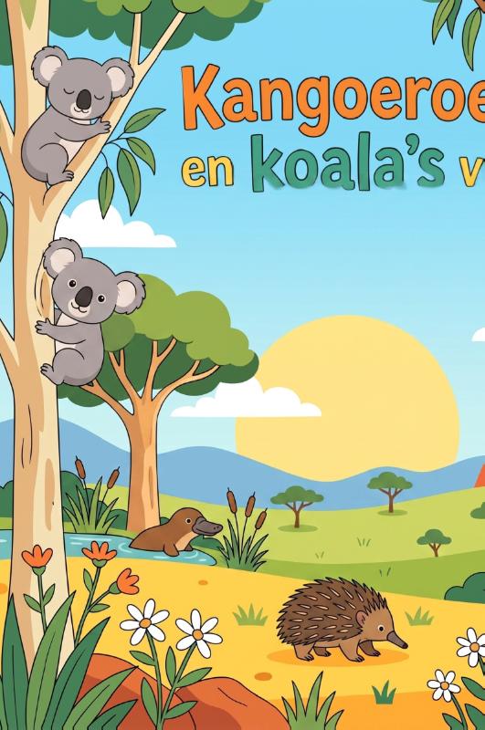 Achterkant van Kangoeroes en koala's van Australië