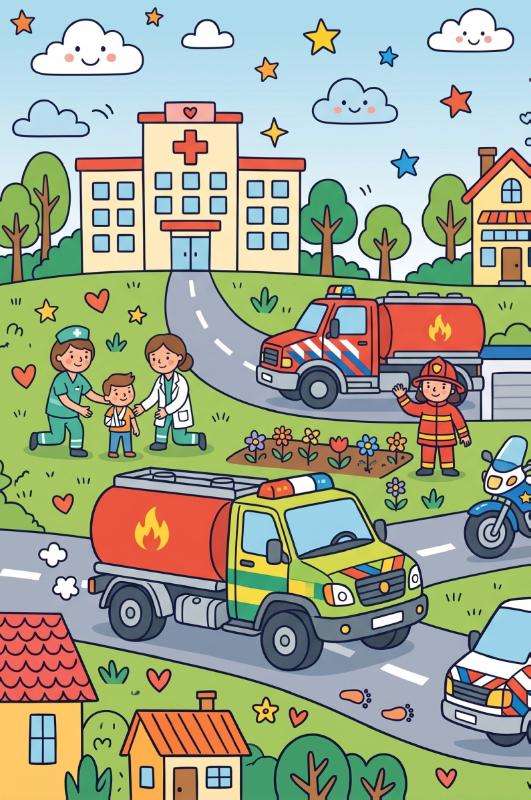 Achterkant van Ambulances en hulpdiensten