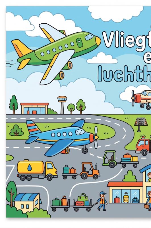 Achterkant van Vliegtuigen en luchthavens