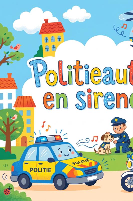 Achterkant van Politieauto's en sirenes