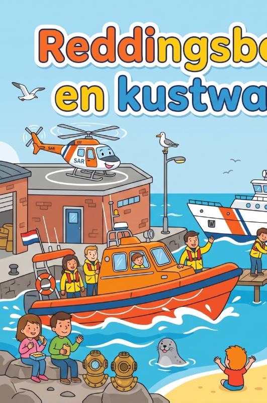 Achterkant van Reddingsboten en kustwacht