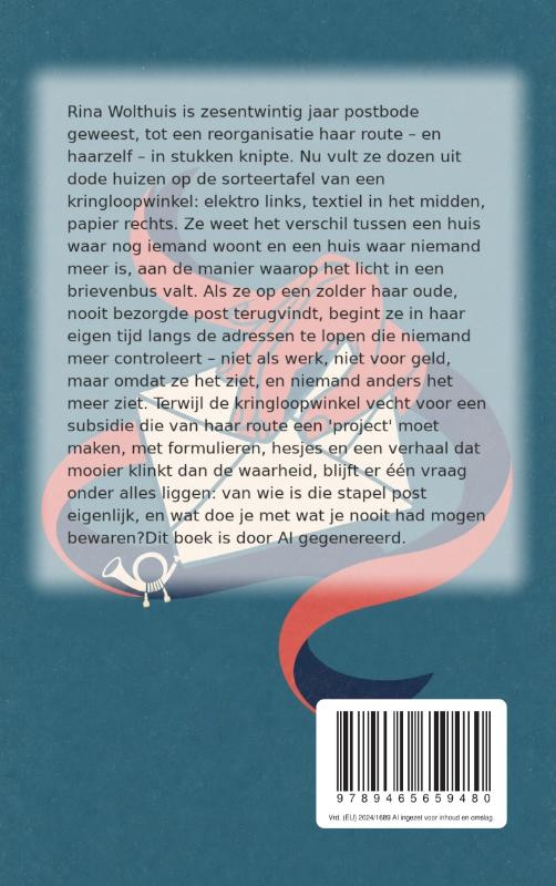 Achterkant van De postvrouw