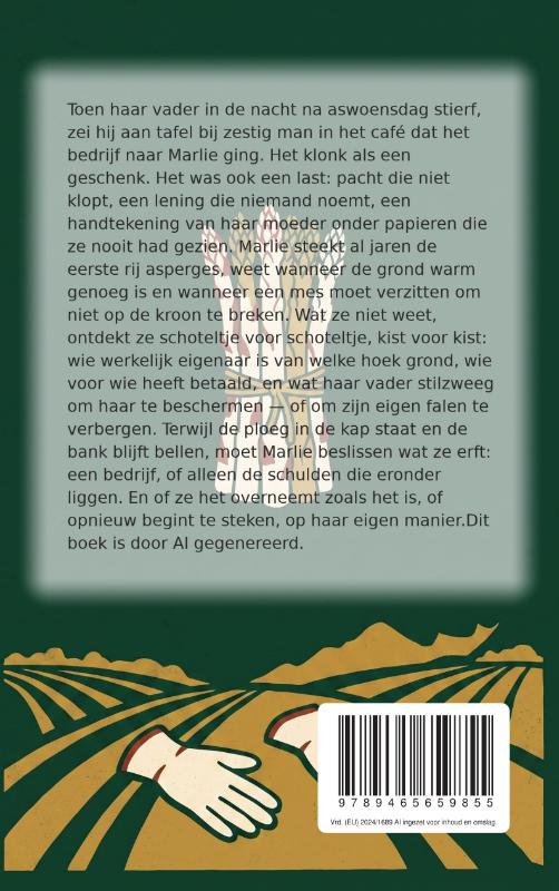 Achterkant van Eerste steek