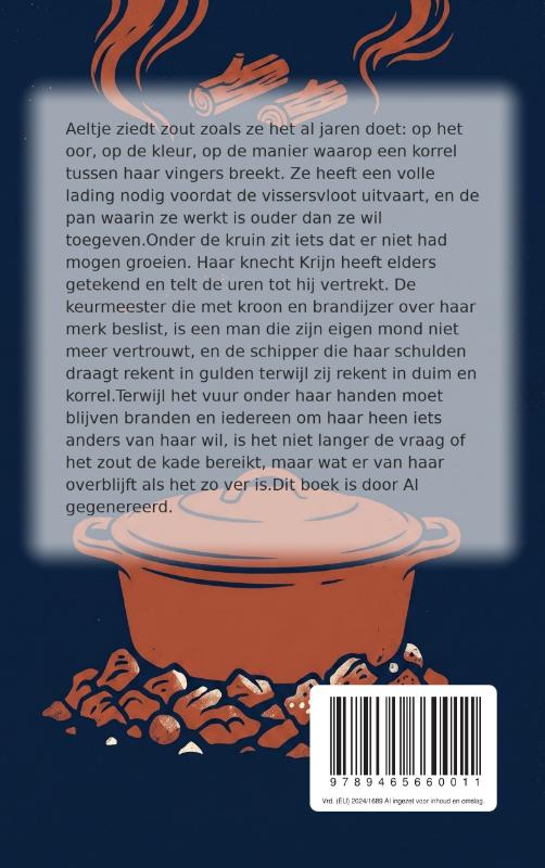 Achterkant van Grof en wit