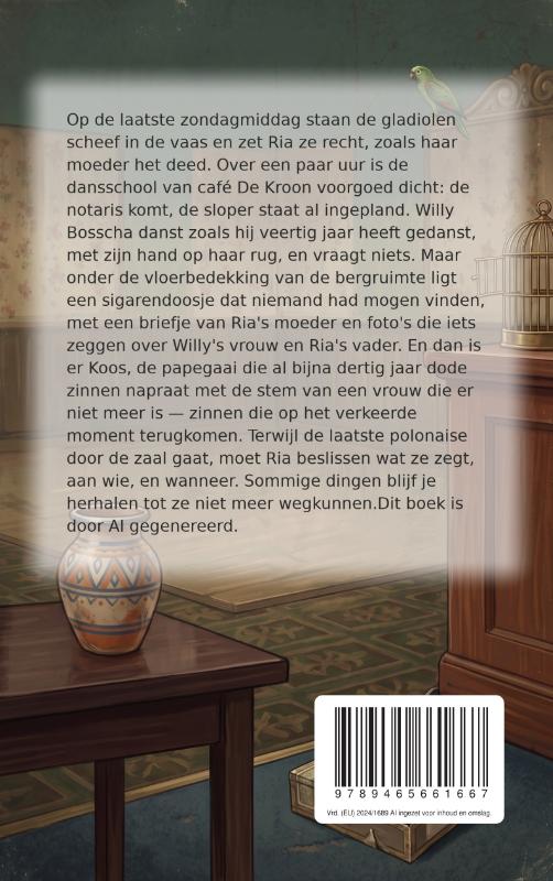 Achterkant van Scheve gladiolen