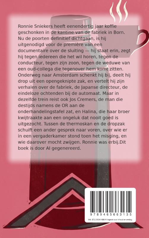 Achterkant van De thermoskan
