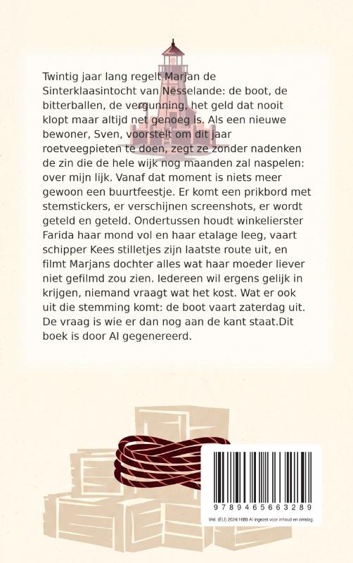 Achterkant van Over mijn lijk