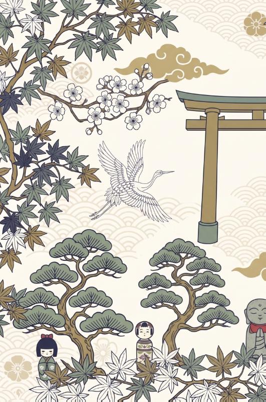 Achterkant van Kyoto en oude tempels