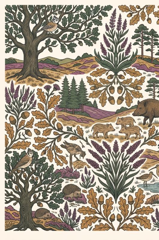 Achterkant van De Veluwe en de heide
