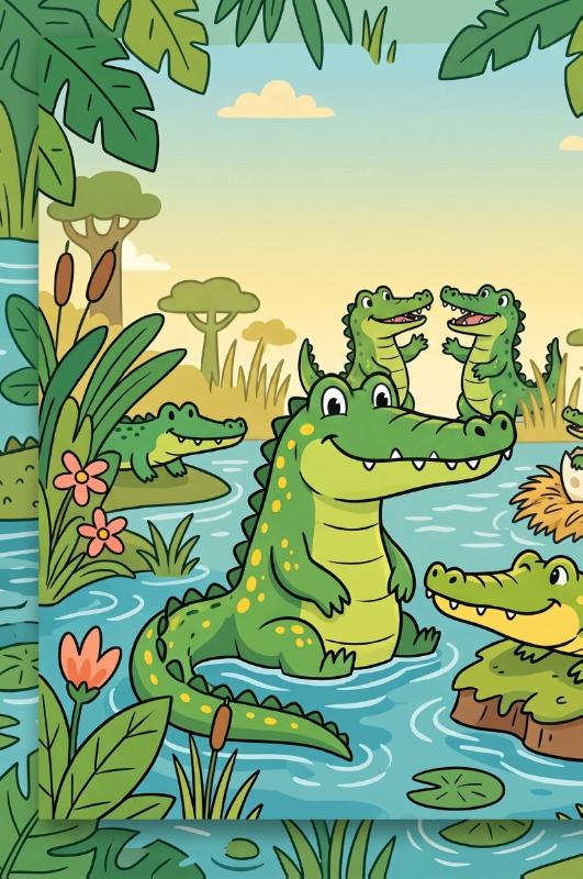 Achterkant van Krokodillen en alligators
