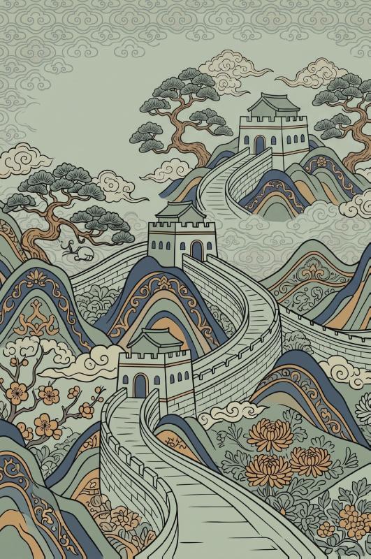 Achterkant van De Chinese Muur