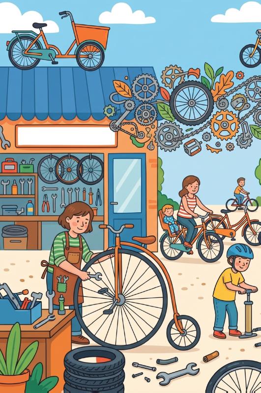 Achterkant van De fietsenmaker