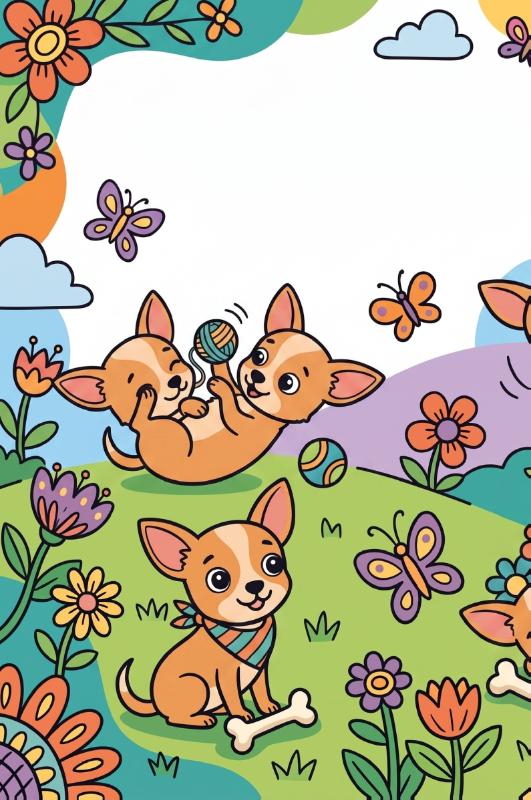 Achterkant van Chihuahua's