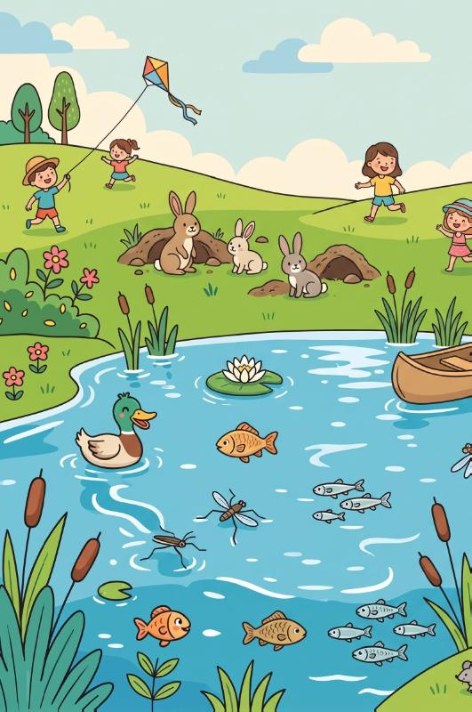 Achterkant van Suppen op het water