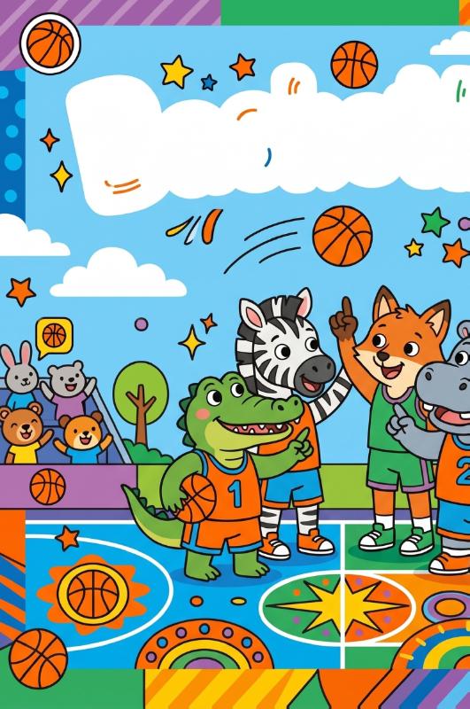 Achterkant van Basketbal