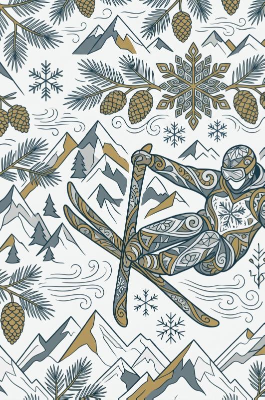 Achterkant van Freestyle skiën