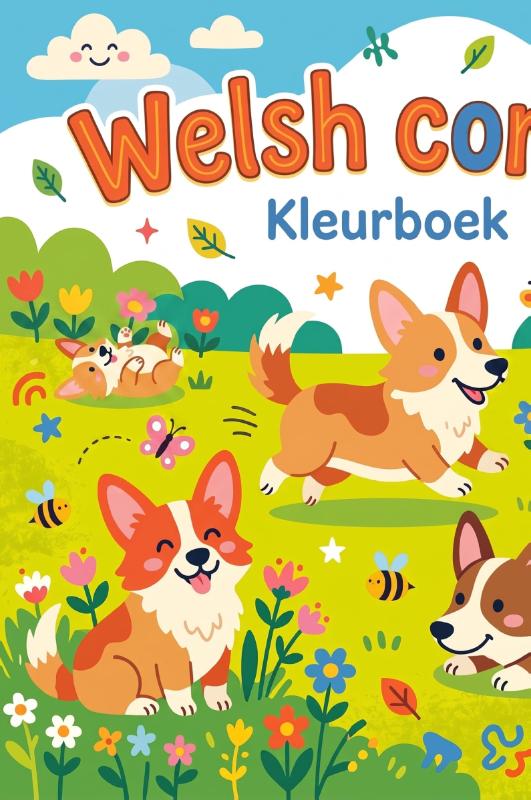 Achterkant van Welsh corgi's