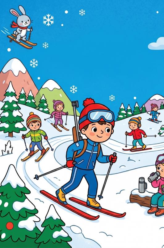 Achterkant van Biatlon