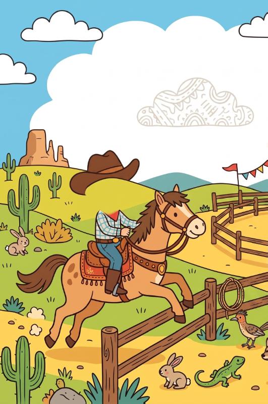 Achterkant van Western riding en rodeo