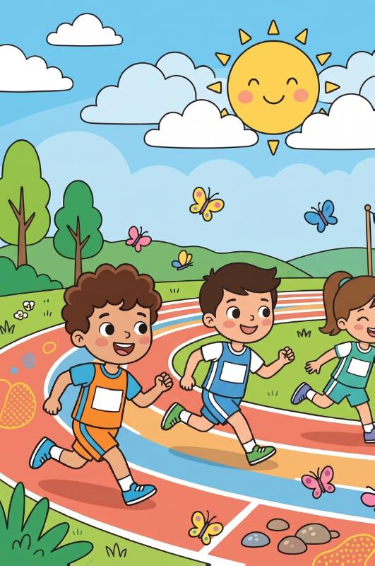 Achterkant van Sprint en estafette