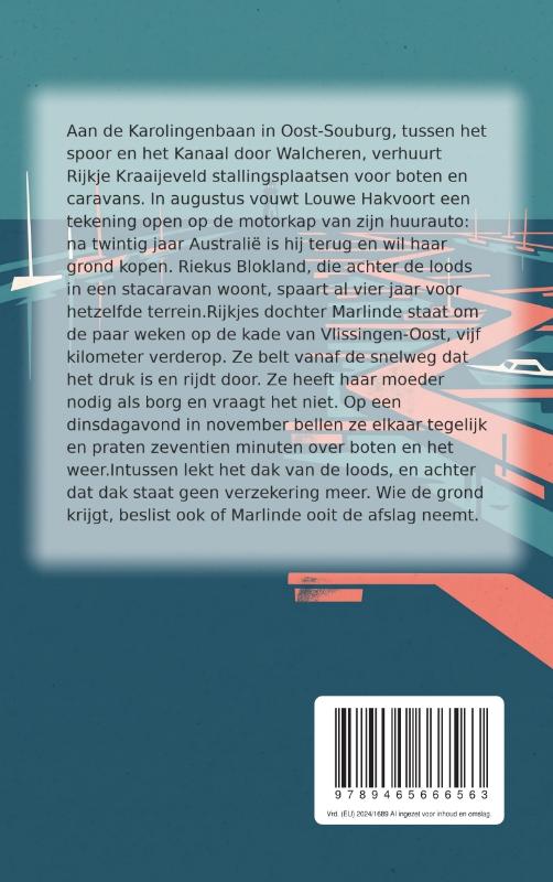 Achterkant van Zij hield de lamp