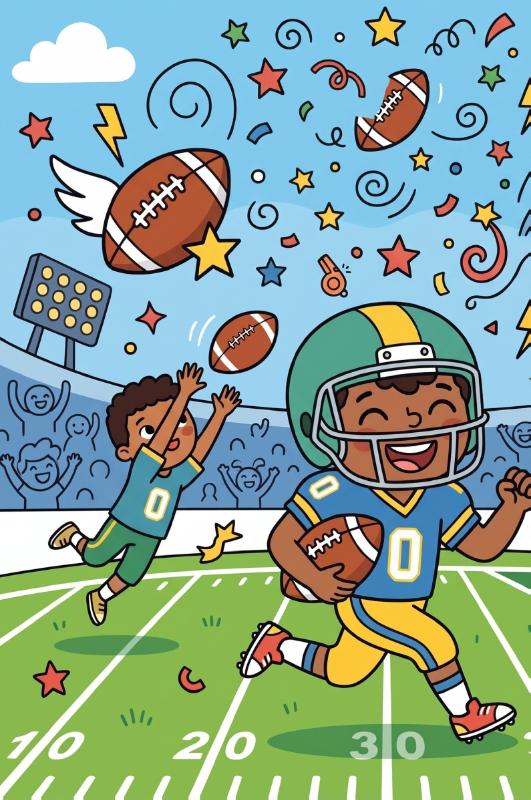 Achterkant van American football