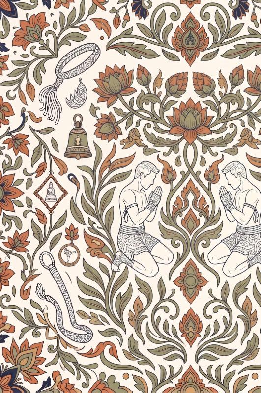 Achterkant van Kickboksen en muay thai