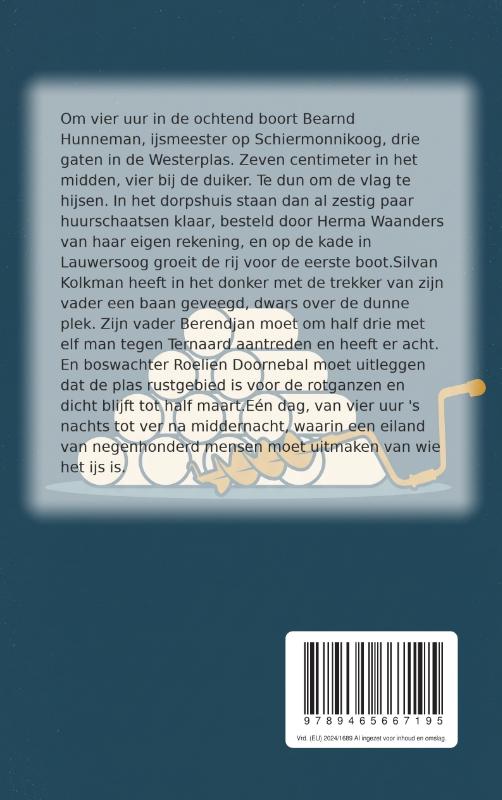 Achterkant van Vijftien passen uit de kant