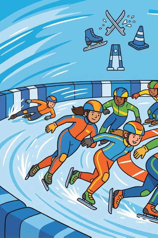 Achterkant van Shorttrack