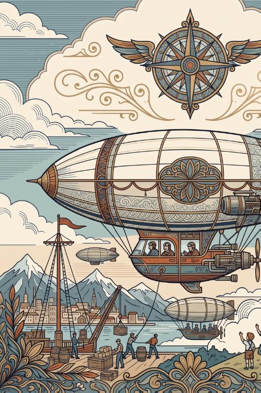 Achterkant van Zeppelins en luchtschepen