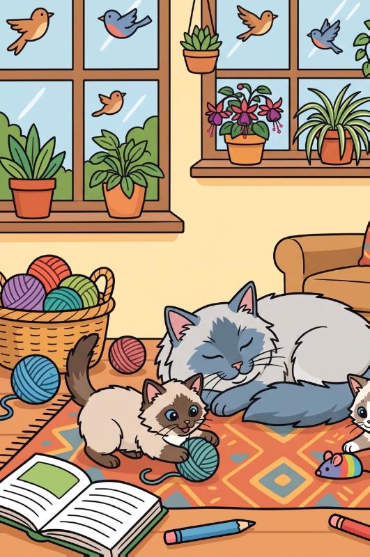 Achterkant van Ragdollkatten